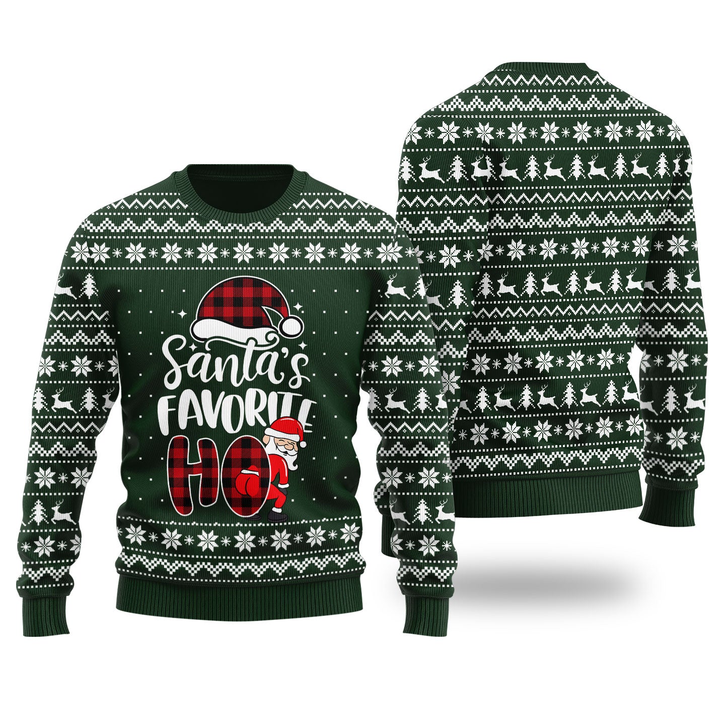 Santas Favorite HO Holiday Sweater Women