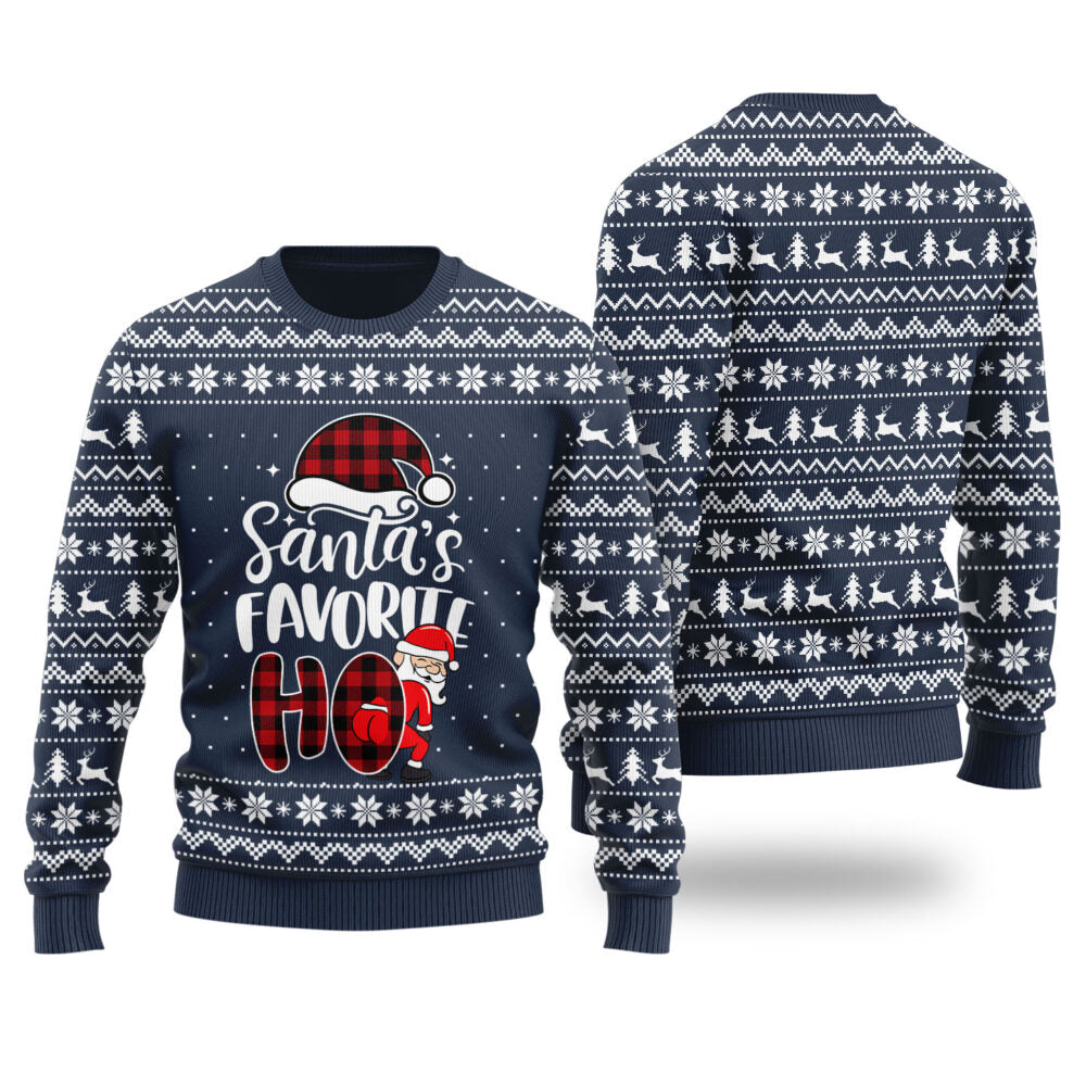 Santas Favorite HO Holiday Sweater Women