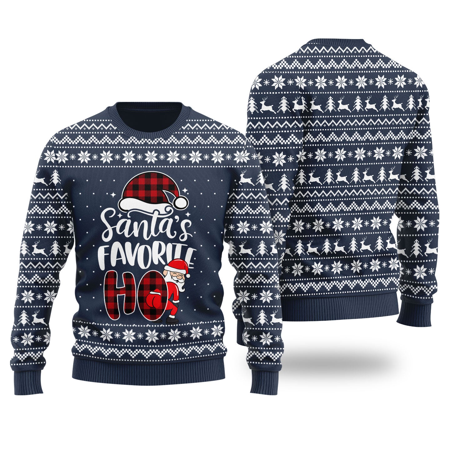 Santas Favorite HO Holiday Sweater Women