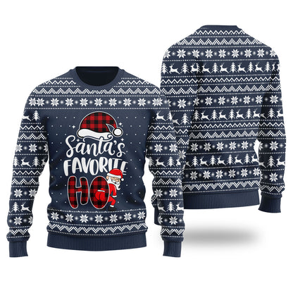 Santas Favorite HO Holiday Sweater Women