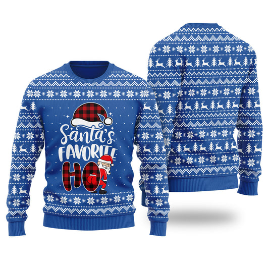 Santas Favorite HO Mens Ugly Sweater