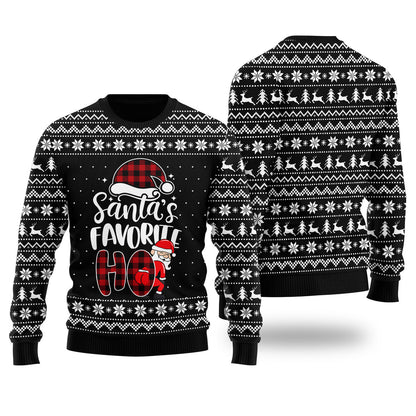 Santas Favorite HO Mens Ugly Sweater
