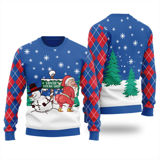 Santas Twerk Shop Men's Ugly Sweater
