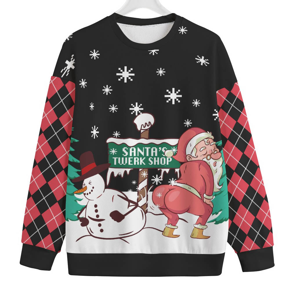 Santas Twerk Shop Plus Size Ugly Christmas Sweater