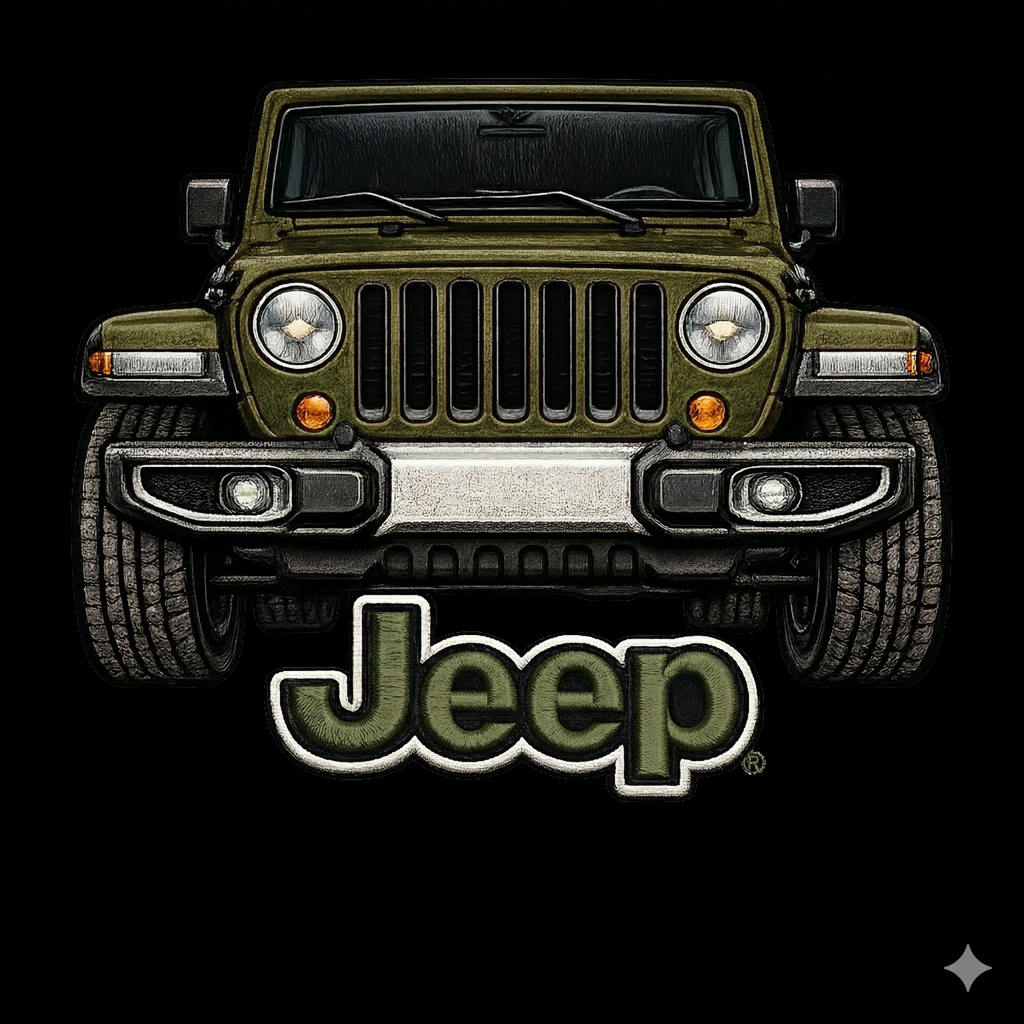 Sudadera prémium unisex Jeep bordada con cremallera de cuarto, suéter con cremallera de cuarto inspirado