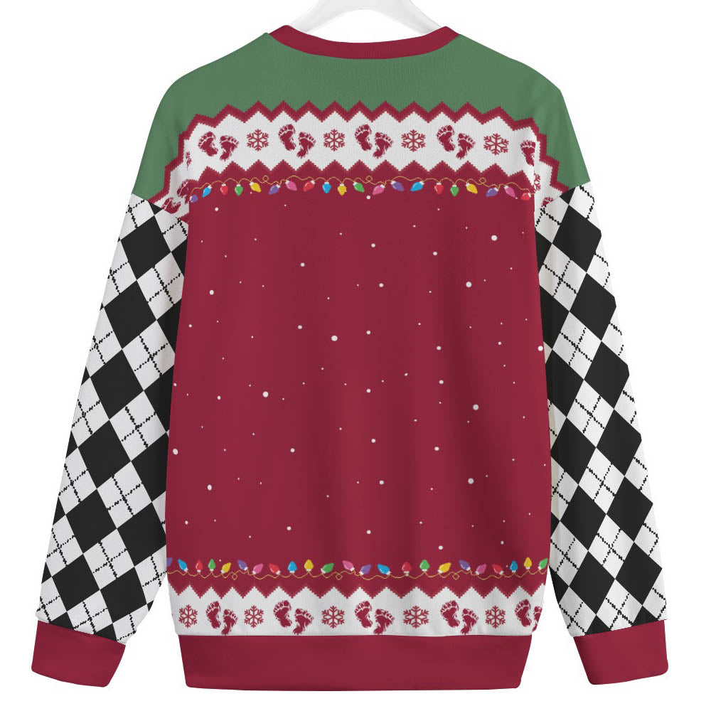 Sasquatch Mens Plus Size Ugly Christmas Sweater