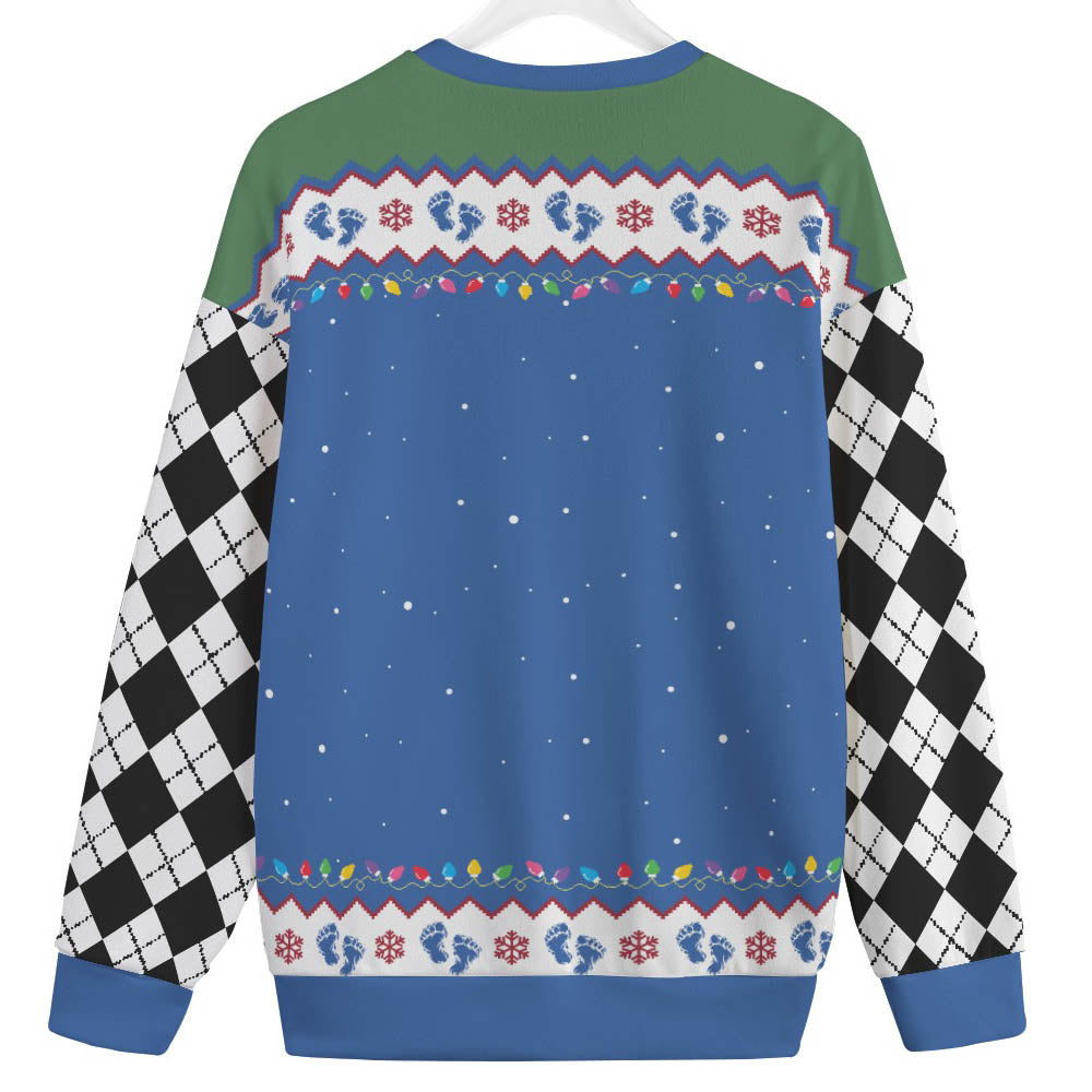 Sasquatch Mens Plus Size Ugly Christmas Sweater