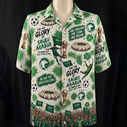 All Teams World Cup Champion Football Soccer Unisex Button-Up Hawaiian Shirt For Men & Women