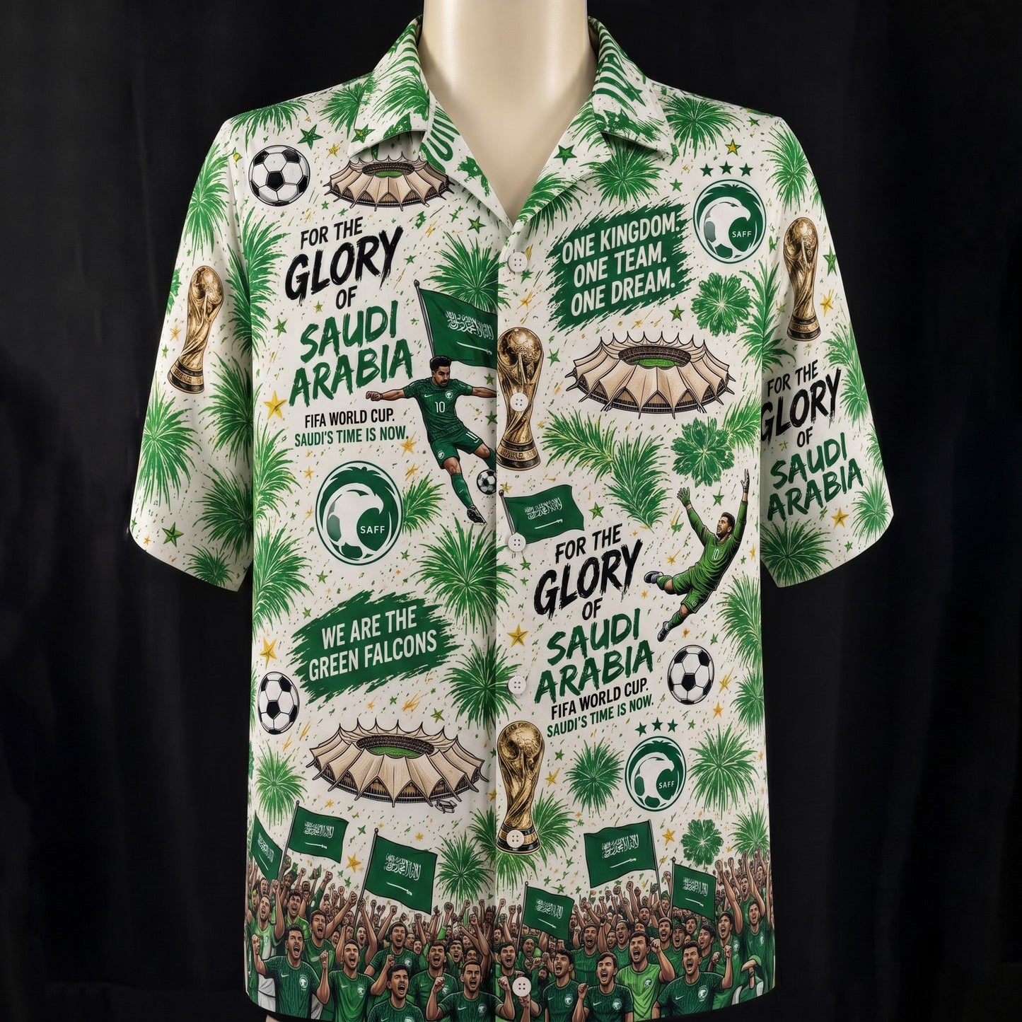 All Teams World Cup 2026 Champion USA Football Soccer Unisex Button-Up Hawaiian Shirt For Men & Women