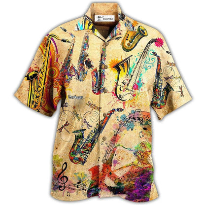 Hawaiian Shirt / Adults / S Saxophone Is My Beautiful Life - Hawaiian Shirt 