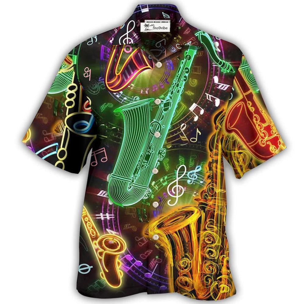 Hawaiian Shirt / Adults / S Saxophone Music Love Life Hobby Style - Hawaiian Shirt 