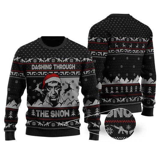 Scarface Ugly Christmas Sweaters | Funny Ugly Christmas Sweater For Women Men - Funny Ugly Christmas Sweater