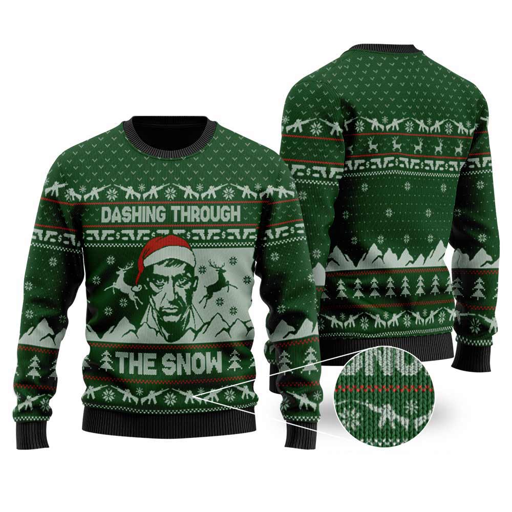 Scarface Ugly Christmas Sweaters | Funny Ugly Christmas Sweater For Women Men - Funny Ugly Christmas Sweater