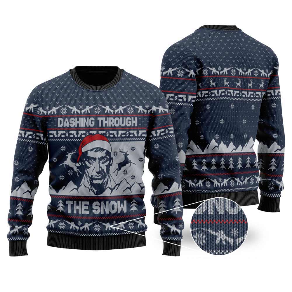 Scarface Ugly Christmas Sweaters | Funny Ugly Christmas Sweater For Women Men - Funny Ugly Christmas Sweater