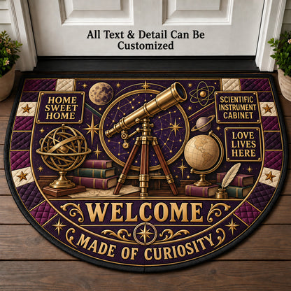Scientific Instrument Cabinet Personalized Half Round Mat | 5To9Vibe