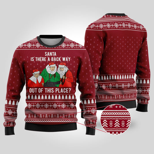 Scrooged Ugly Christmas Sweater Cardinal Red
