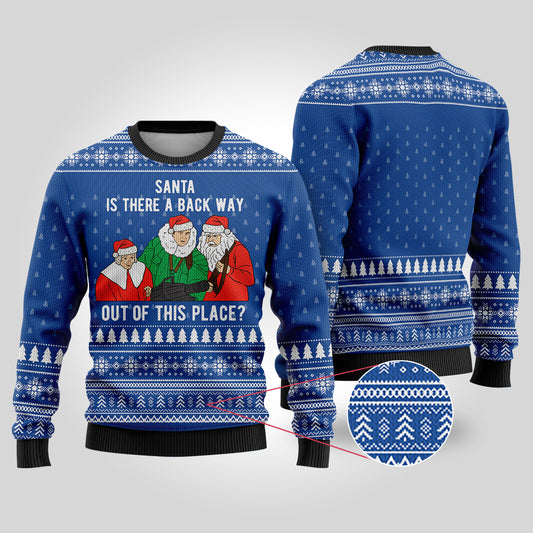 Scrooged Ugly Christmas Sweater Royal
