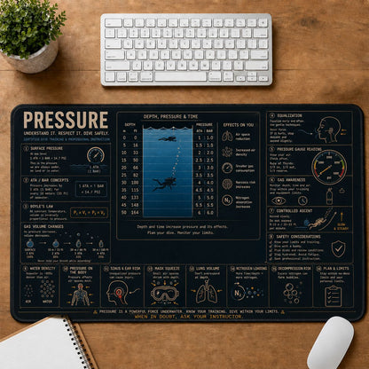 Scuba Pressure Desk Mat | 5To9Vibe