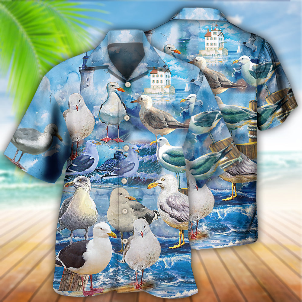 Seagull Bird Stop It Now - Hawaiian Shirt 