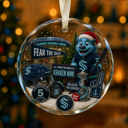 All Hockey Teams Christmas Glass Ornament With Gift Box Trending - 5to9vibe