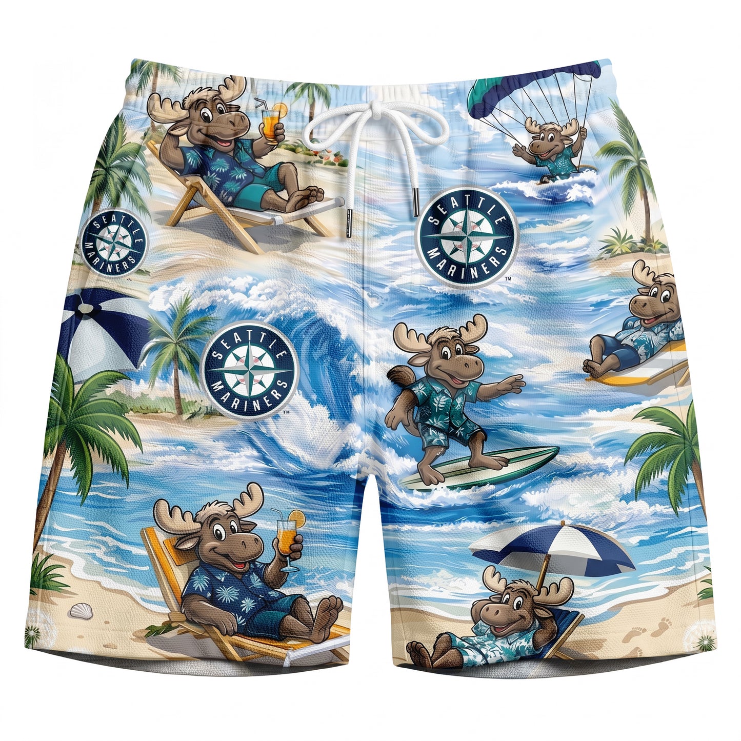 CC Baseball Mascot Beach Viber Button-Up Unisex Hawaiian Shirt For Men & Women