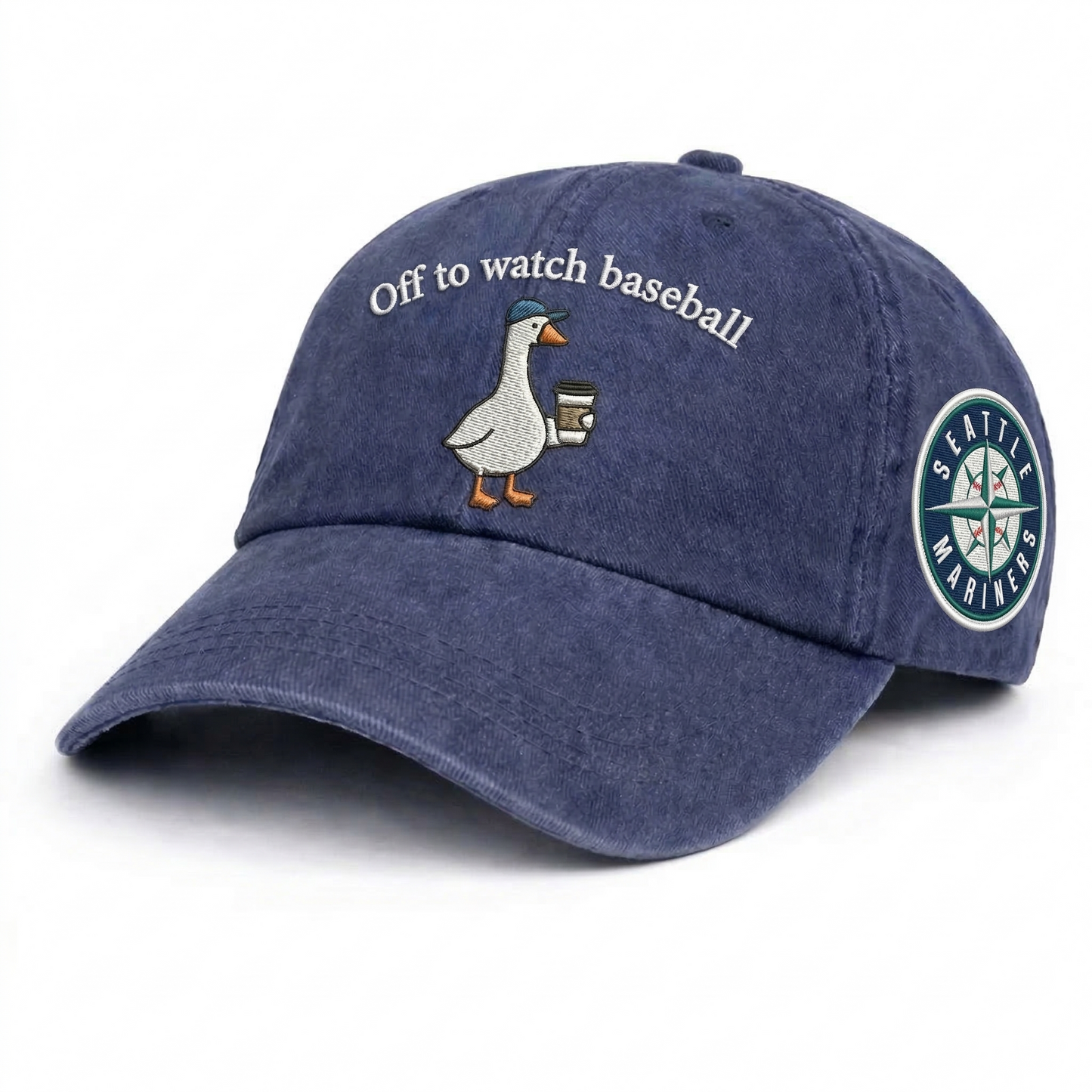 Off to watch Baseball Embroidered Logo Premium Baseball Cap