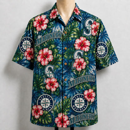 All Baseball Teams Paradise Hibiscus Button-Up Unisex Hawaiian Shirt For Men and Women