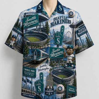 All Baseball Teams Iconic Moments Aloha Shirt for Baseball Fans Button Up Unisex Hawaiian Shirt For Men and Women