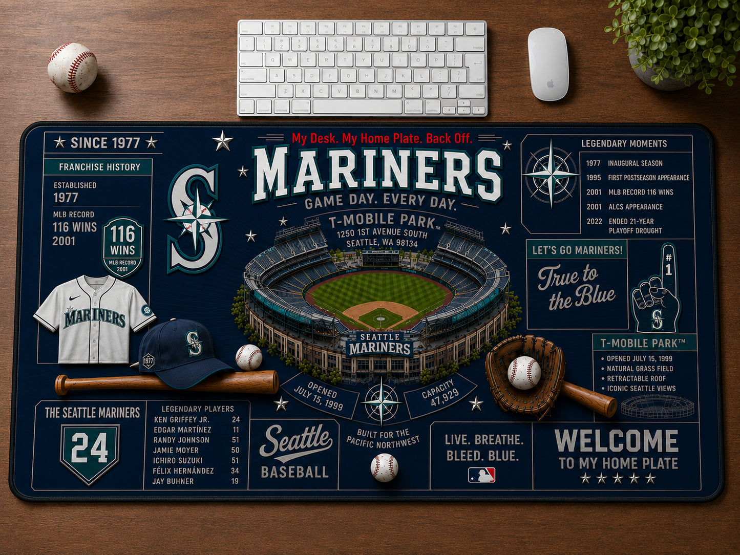 All Baseball Franchise History Stadiums Masterplan Desk Mat Mouse Pad Plus Size - 5to9vibe