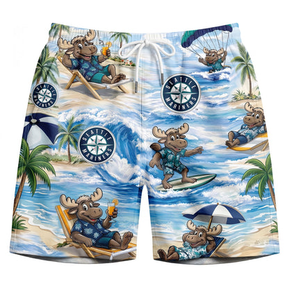 Camisa Hawaiana Unisex con Botones para Hombre y Mujer SDP Baseball Mascot Beach Viber