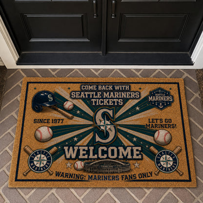 Alfombra personalizada de bienvenida premium de equipo de la MLB – Felpudo de béisbol personalizado