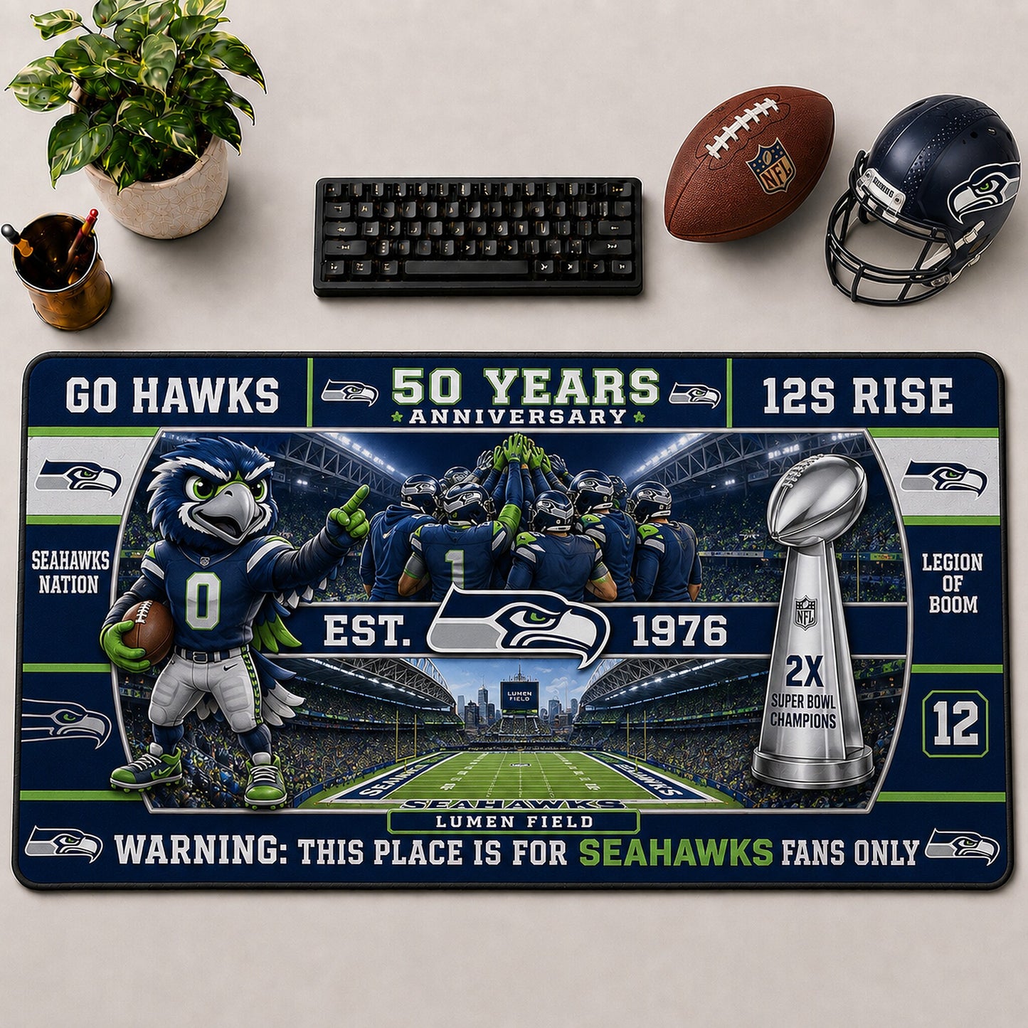 All Football Anniversary For Fans Desk Mat Mouse Pad Plus Size Trending - 5to9vibe