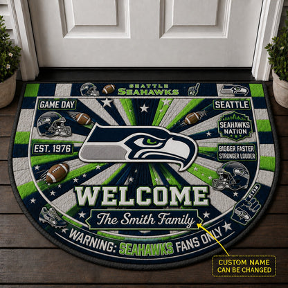 Official-Inspired Football Fan Custom Premium Welcome Mat – Personalized Doormat