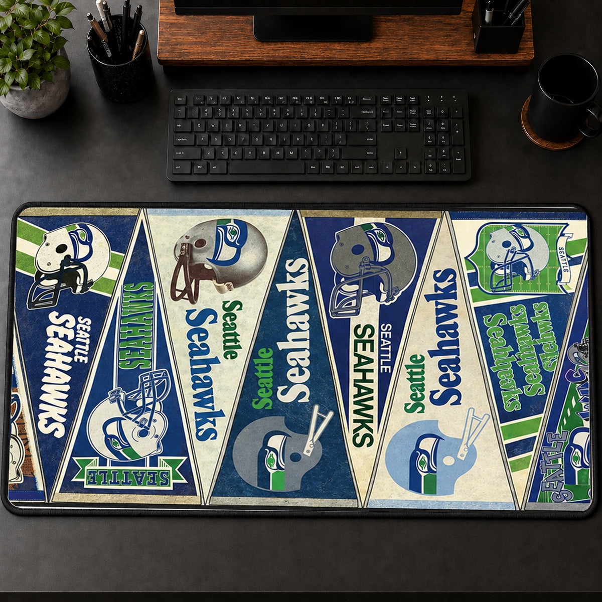 All Football Teams Vintage Anniversary For Fans Desk Mat Mouse Pad Trending - 5to9vibe
