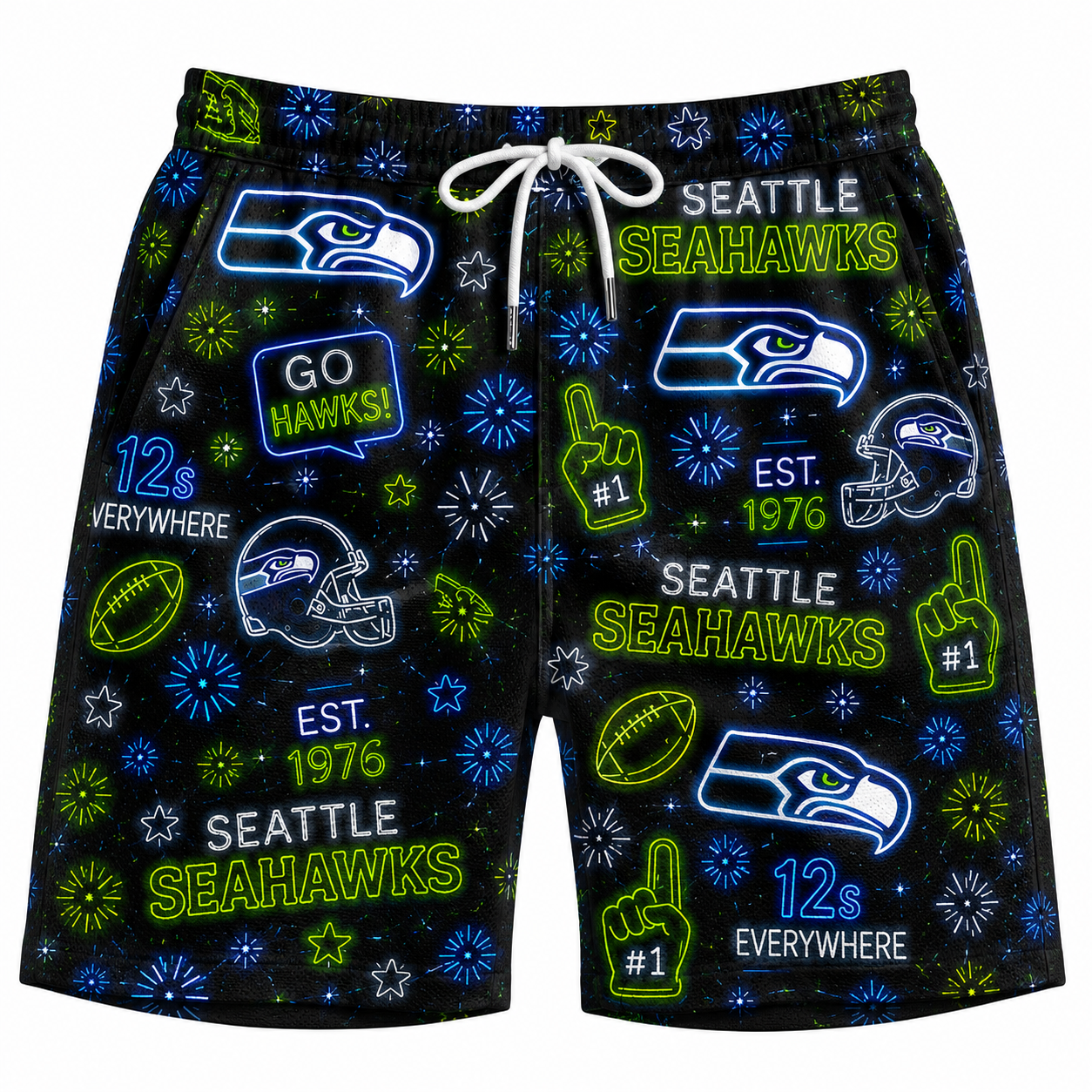 All Football Teams Neon Vibe Summer Button-Up Unisex Hawaiian Shirt For Men and Women-Hawaiian Shirt-5TO9VIBE