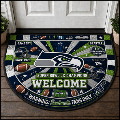 Football All Teams Custom Premium Welcome Mat – Personalized Doormat
