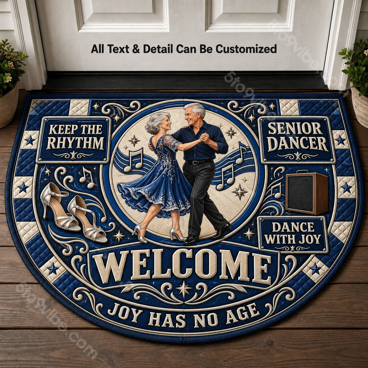 Senior Dancer Personalized Half Round Mat | 5To9Vibe
