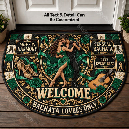 Sensual Bachata Personalized Half Round Mat | 5To9Vibe