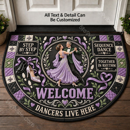 Sequence Dance Personalized Half Round Mat | 5To9Vibe