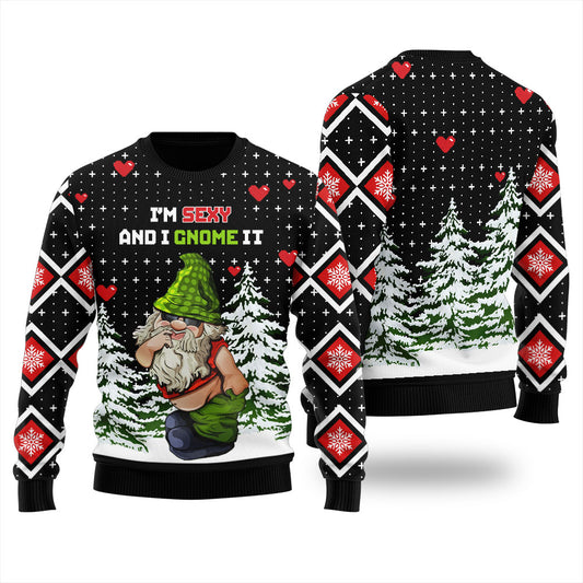 Sexy And Gnome It Hilarious Christmas Sweaters