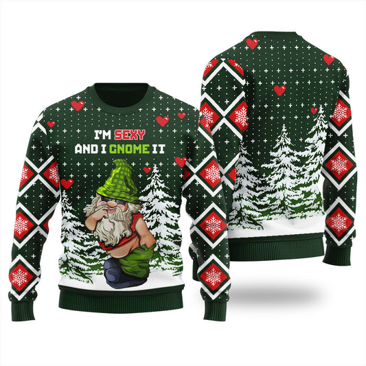 Sexy Gnome Ugly Christmas Sweater