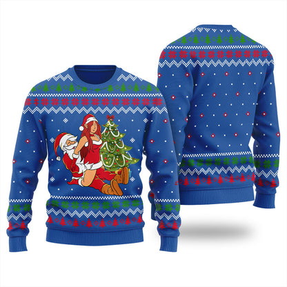 Sexy Santa Couple Men's Ugly Christmas Sweater