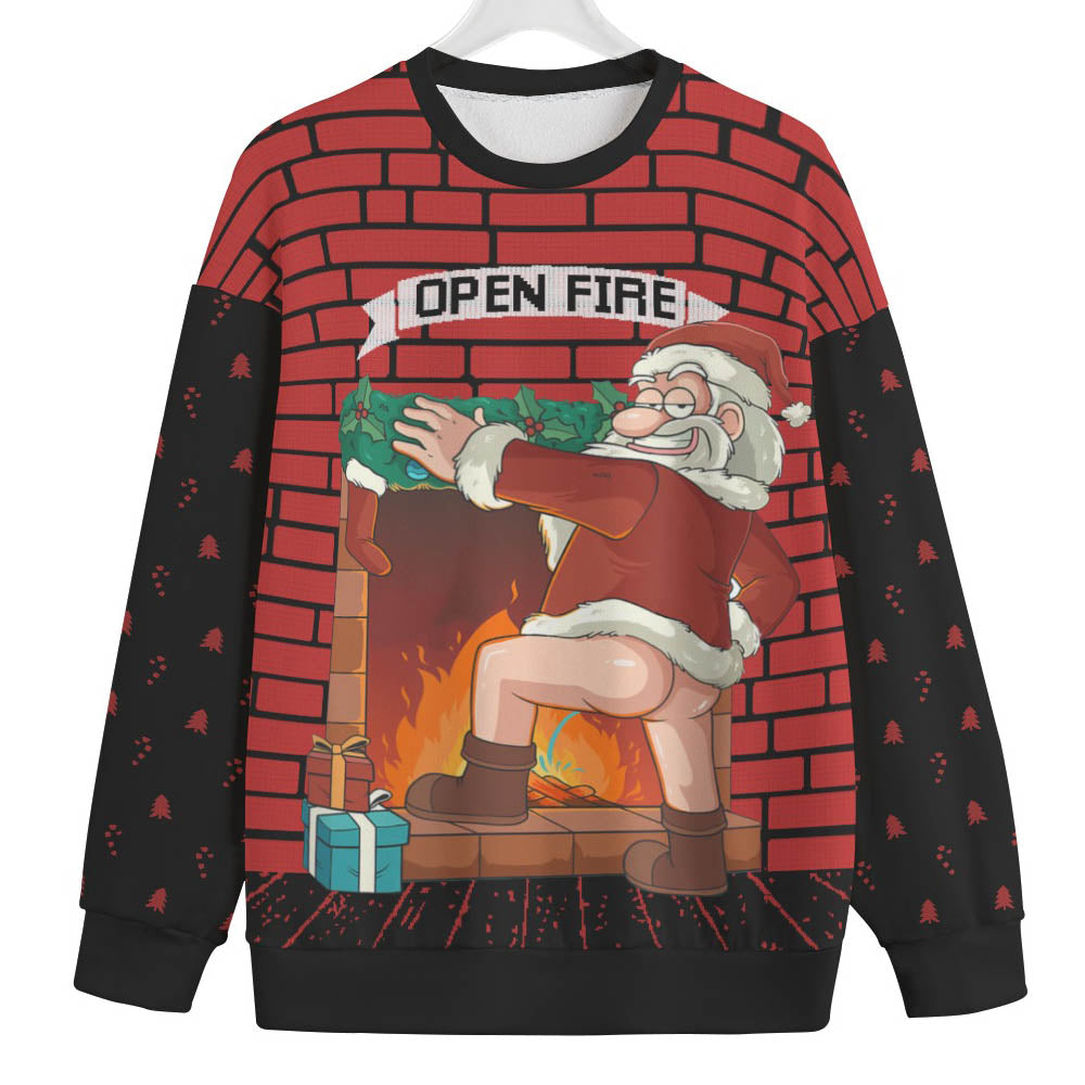 Sexy Santa Inappropriate Plus Size Ugly Christmas Sweater