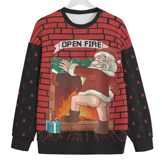 Sexy Santa Inappropriate Plus Size Ugly Christmas Sweater