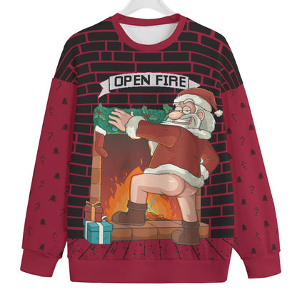 Sexy Santa Inappropriate Plus Size Ugly Christmas Sweater