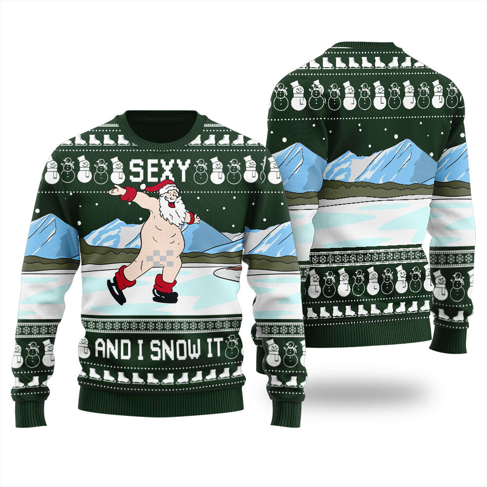 Sexy Santa Funny Christmas Sweater