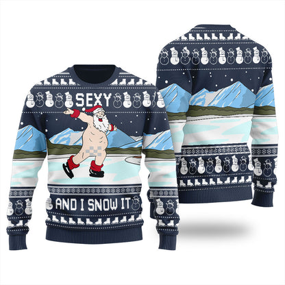 Sexy Santa Funny Christmas Sweater