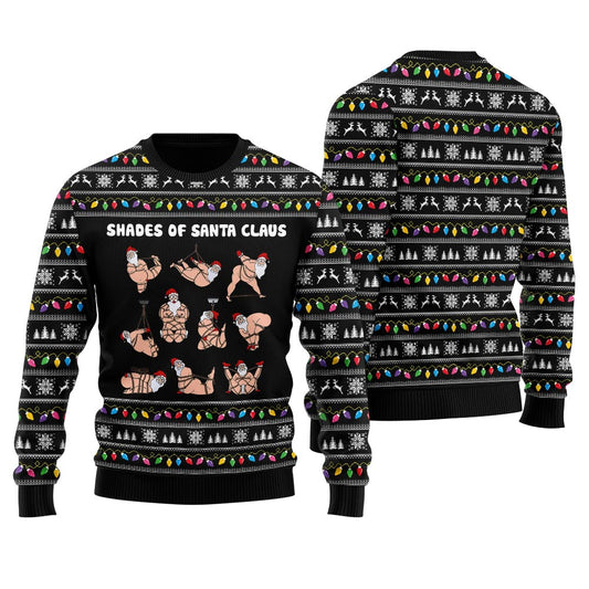 Shades Of Santa Women's Funny Ugly Christmas Sweater