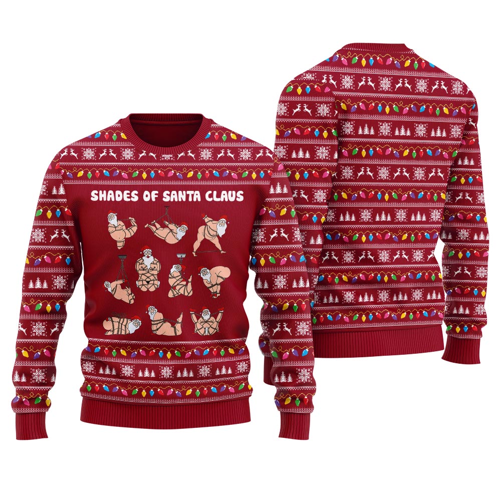 Shades Of Santa Women's Funny Ugly Christmas Sweater