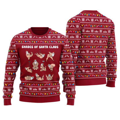 Shades Of Santa Women's Funny Ugly Christmas Sweater